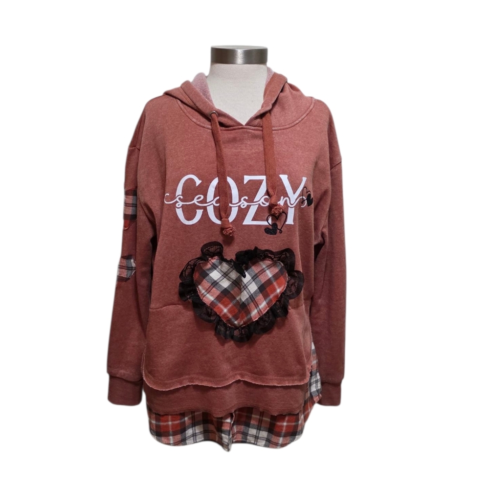 Reimagined Hoodie Sweatshirt Flannel